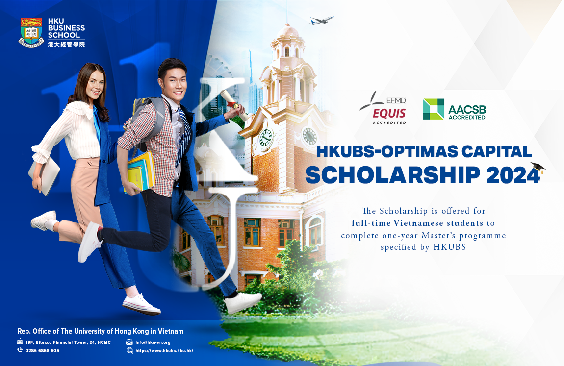 HKUBS Optimas Scholarship Award 2024 for postgraduate Vietnamese